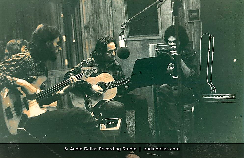 Willie Nelson recording at Autumn Sound, Garland Texas 1975